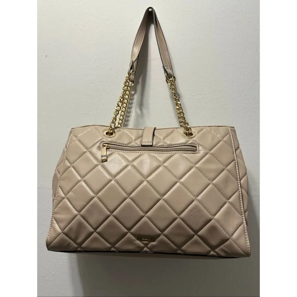 ALDO Quilted Shoulder Tote | Gold Chain Business Casual Handbag